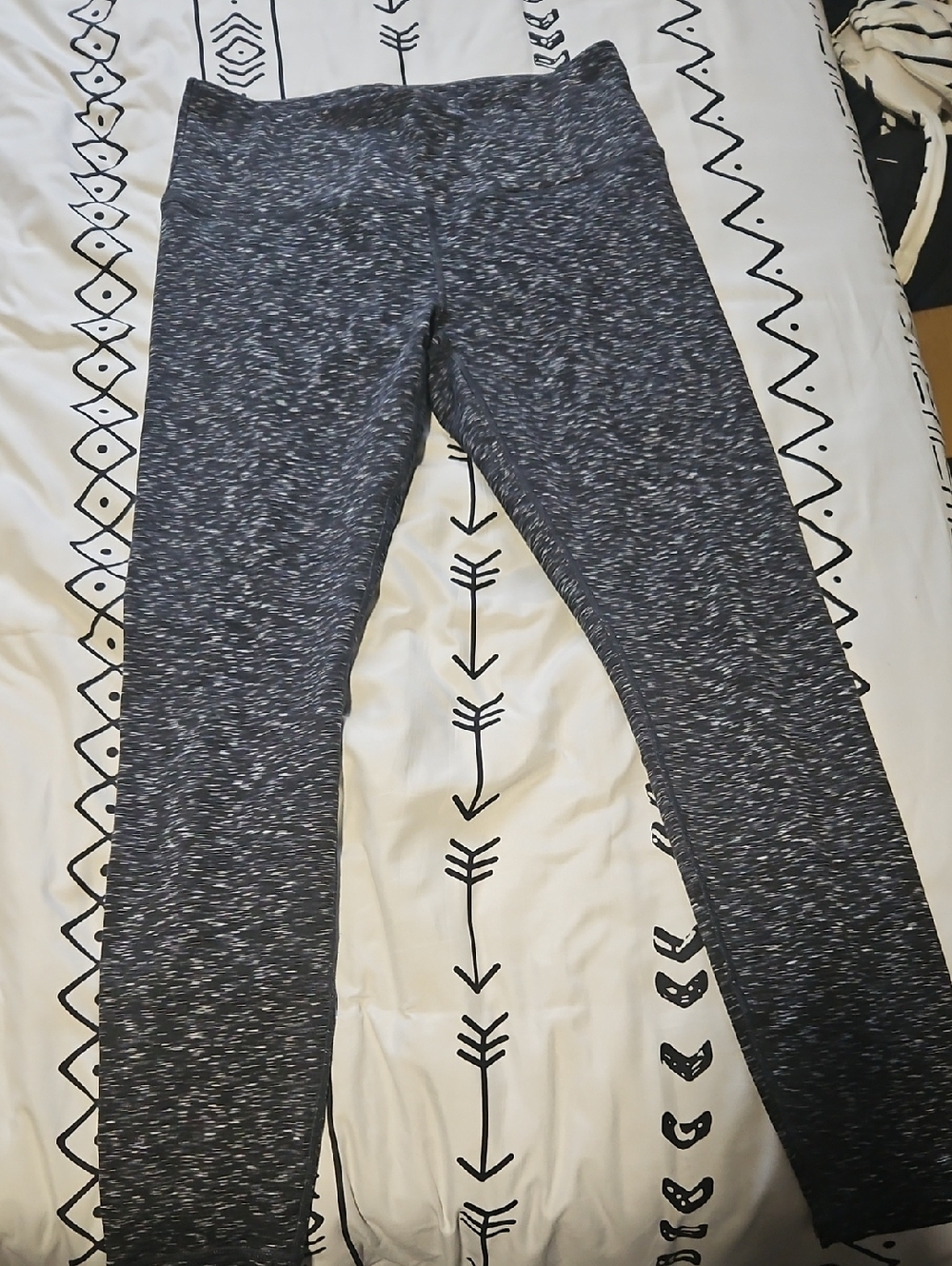 RBX Leggings— Black & White Space-Dye